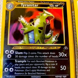 Tyranitar Pokémon Card Rare